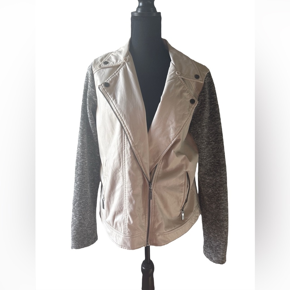 Maxwell Faux Leather Zip Jacket